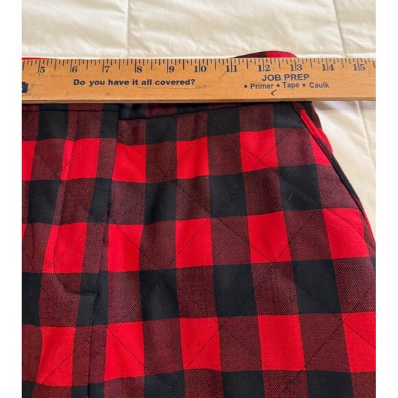 MSGM Quilted Plaid Checkered Midi Skirt Front Slit Side Pockets Italy S Read NST - Picture 5 of 12